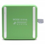 Wholesale Cube Style Portable Wireless Bluetooth Speaker S1016 (Green)